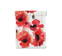 Aquarelle Peinture Coquelicot Rouge Floral, Sac de Rangement pour Femmes, Portefeuille supérieur à Presser, Petit Porte-Monnaie, Pochette de Changement