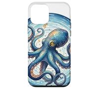 Aquarelle Pieuvre Marine Mer Océan Biologiste Coque pour iPhone 12 Mini