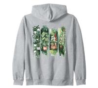 Aquarelle Plantes d'intérieur en Pot Art botanique Sweat à Capuche