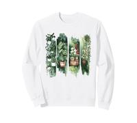 Aquarelle Plantes d'intérieur en Pot Art botanique Sweatshirt