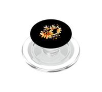 Aquarelle Pollinator Bee et Orange Daisy PopSockets PopGrip pour MagSafe