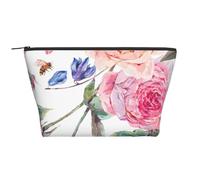Aquarelle Printemps Fleur Vintage, Trousse de Toilette Trousse de Maquillage Sac à cosmétiques Trousse de Toilette de Voyage Portable