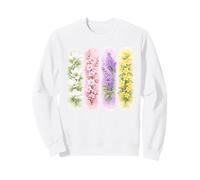Aquarelle Printemps Floral Botanique Blossom Art Sweatshirt