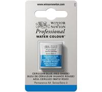 Winsor & Newton - Aquarelle professionnelle - Demi godet, Bleu de Céruléum (nuance rouge)