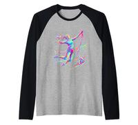 Aquarelle Splash Volleyball Manche Raglan