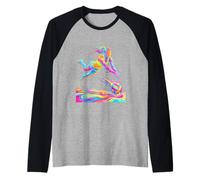 Aquarelle Splash Volleyball Manche Raglan
