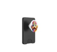Aquarelle Sporty Labradoodle Dog in Shades Backwards Hat PopSockets PopWallet pour MagSafe