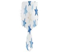 Aquarelle Stars Brosse à cheveux à coussin d'air Blanc Brosse à cheveux démêlante Peigne antistatique, Grandes brosses à cheveux pour femme