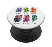 Aquarelle Symboles Reiki PopSockets PopGrip Adhésif