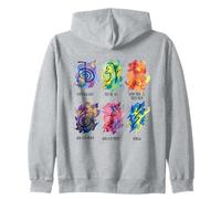 Aquarelle Symboles Reiki Sweat à Capuche