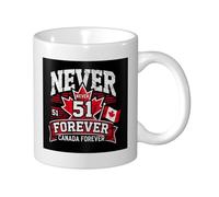 Aquarelle tasses en porcelaine Le Canada n'est pas à vendre, drôle de 51e État Tasse en Céramique café Amusants Tasses de Petit déjeuner pour Femme Anniversaire 330ml