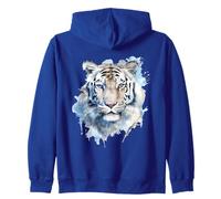 Aquarelle Tigre Blanc Sweat à Capuche