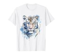 Aquarelle Tigre Blanc T-Shirt