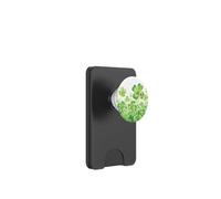 Aquarelle Trèfle à Quatre Feuilles Lucky Garden et Coccinelle Rouge PopSockets PopWallet pour MagSafe
