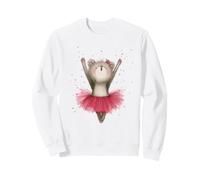 Aquarelle Tutu Rose Danse Ballerine Ours Mignon Sweatshirt