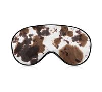 Aquarelle vache cravate colorant masque de sommeil bandeau pour dormir élastique occultant masque pour les yeux couverture pour une nuit complète de sommeil voyage et sieste