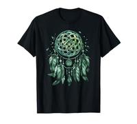 Aquarelle Vert Irlandais Boho Cute Celtic Knot Dreamcatcher T-Shirt