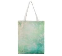 Aquarelle Verte Tote Bag En Toile Femme Sac À Main Grand Sac À Bandoulière Pour Voyage Shopping 38×46cm