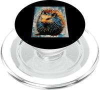 Aquarelle vibrante Abstrait hérisson Animal Art PopSockets PopGrip pour MagSafe