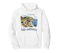 Aquarelle Vintage Baja California Mexico Sweat à Capuche