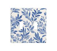 Aquarelle Vintage Bloc Imprimé Botanique Double Gang Toggle Plaque Murale Interrupteur Décor Taille Standard - 11,4 x 11,4 cm