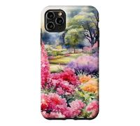 Aquarelle Violette et Rose Wildflower Coque pour iPhone 11 Pro Max