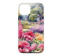 Aquarelle Violette et Rose Wildflower Coque pour iPhone 13