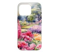 Aquarelle Violette et Rose Wildflower Coque pour iPhone 16 Pro