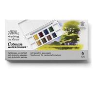 Winsor & Newton Cotman – Set de poche aquarelle 0390673 – 8 couleurs, compact, idéal pour paysages
