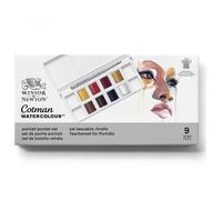 Winsor & Newton Peinture aquarelle - Boîte de poche - 8 demi-godets - Portrait