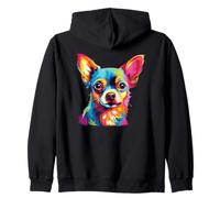 Aquarelles colorées Chihuahua Chihuahua Sweat à Capuche