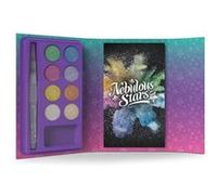 Aquarelles métalliques sur pages Jaune