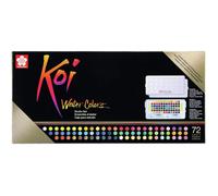 Sakura Coffret aquarelle Koi 72 demi-godets avec pinceaux, couleurs assorties, taille unique