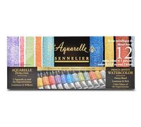 Boîte En Métal De 12 Tubes De 10 Ml - Aquarelle Extra-Fine - Sennelier Multicolore G