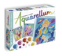 Sentosphère - Aquarellum Grand Format - Déesses Grecques - Kit peinture - Peinture Aquarellum Magique - Enfants - 3 tableaux sertis 32.5 x 25 cm - Fabriqué en France - 6403