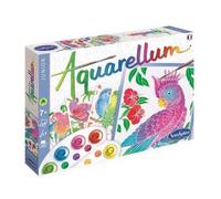 Aquarellum Junior Perroquets Exotiques 4 Tableaux A Peindre - Peinture Enfant - Jeu Loisir Creatif 7 Ans Et Plus