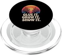 Aquariophilie "GLUE IT. Grow IT. Show". Corail Fragging PopSockets PopGrip pour MagSafe