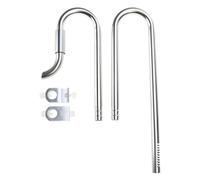 Aquariophilie Herbe Poisson pour aquarium Filtre d'entrée Tuyau de sortie Tube en acier inoxydable avec écumoire de surface Balle arc-en-ciel Balle en mousse pour animaux de compagnie Chien Dressage