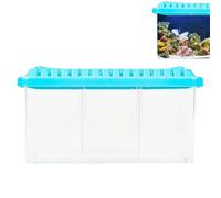 Aquarium | 1* Pcs Mini Aquarium Betta Transparent Avec Diviseurs Amovibles | 18 x 8,5 x 8,5 cm Pot Ornemental de Table pour Poissons | Kit initial idéal pour la maison, le bureau ou l'appartement