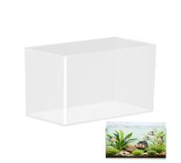 Aquarium - 29 x 15 x 17 cm, transparent Betta Fish Tank | Bol extra transparent sans cadre - Petit aquarium d'eau douce | Mini espace temporaire pour crabe araignée terrariums amoureux de la nature
