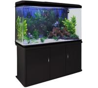 Aquarium 300 Litres - Noir - Kit de démarrage - Graviers Blanc