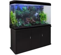 Aquarium - 300 litres - Noir - Meuble - Verre