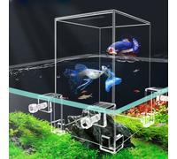 Aquarium à pression négative avec bol à poisson inclus, bocal à poisson isolant, aquarium précieux, décoration créative, petit pingouin, 550 BLANC