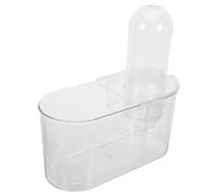 Aquarium à Pression Négative, Vase Globe Rond en Plastique Pet | Réservoir Anti-fuite et Résistant au Basculement, Kit de Démarrage Auto-circulant Inclus, Décor de Bureau et Salon