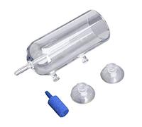 Aquarium Air Oxygène Bubbler Set de gobelets en verre avec ventouse qui empêche les bulles d'éclabousser, maintient les lampes et pour réservoir de poissons d'aquarium, aménagement paysager, plantes