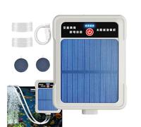 Aquarium Air Pump - 5.12 inch ABS Solar USB Rechargeable Oxygen Unit, Solar Aerator Fish Tank Bubbler Portable Oxygen Unit | Hydroponics Aeration Live Bait Oxygenator