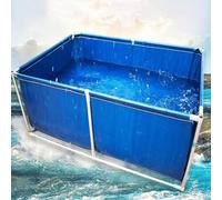 Aquarium Aquarium Aquaculture Réservoir d'eau Réservoir d'eau Réservoir d'eau avec support, Bassin temporaire pour Koi Poissons et Tortues 2 m x 2 m x 0,9 m