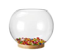 Aquarium Aquarium de Poissons en Verre Transparent épais, Rond, Poisson Rouge, Salon, Bureau, Ornements décoratifs for Aquarium Bac à Poisson(35cmx26cm)