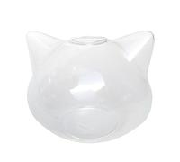 Aquarium Aquarium en Forme de tête de Chat, Petit réservoir en Verre Transparent épais, réservoir de Poisson de Bureau, Petit réservoir écologique Simple Bac à Poisson(Moyen)