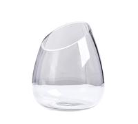 Aquarium Aquarium pour poissons Aquarium en verre transparent épaissi Aquarium pour tortues avec bouche inclinée ronde Aquarium pour poissons de table pour petites familles Aquarium pour Poissons(XS)